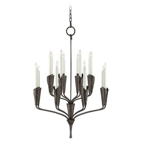 Visual Comfort Signature Collection Chapman & Myers Aiden Chandelier in Aged Iron by Visual Comfort Signature CHC5501AI
