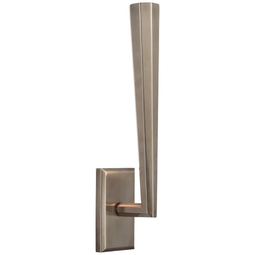 Visual Comfort Signature Collection Thomas OBrien Galahad Sconce in Antique Nickel by Visual Comfort Signature TOB2712AN