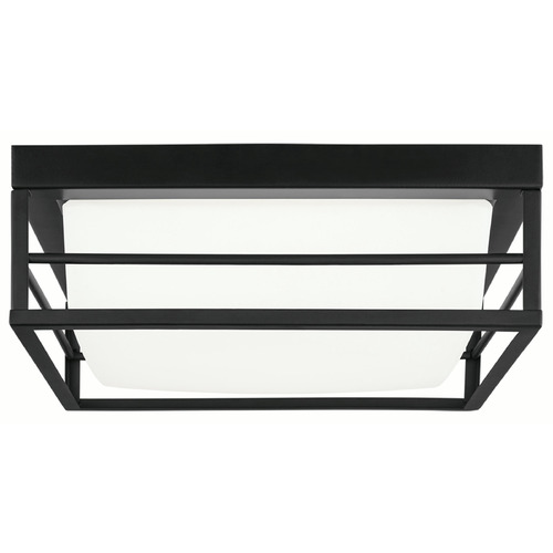 Visual Comfort Studio Collection Dearborn Midnight Black LED Flushmount Light