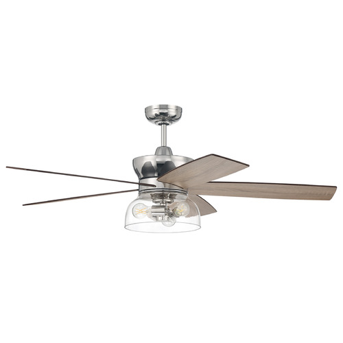 Gibson Polished Nickel LED Ceiling Fan by Craftmade Lighting
