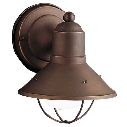 Seaside 7.50-Inch Outdoor Wall Light in Olde Bronze by Kichler Lighting