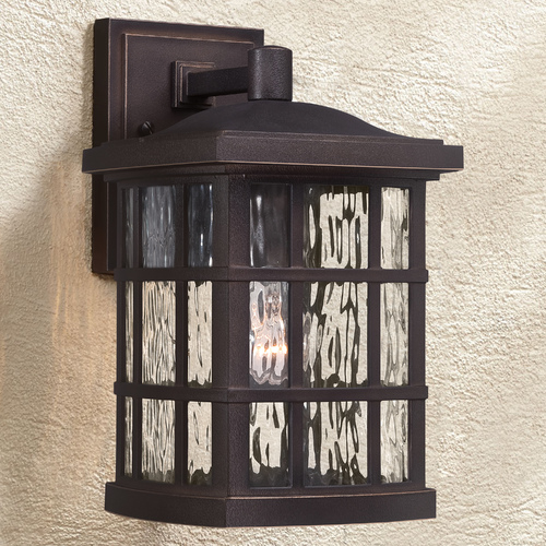 Stonington Palladian Bronze Outdoor Wall Light by Quoizel Lighting