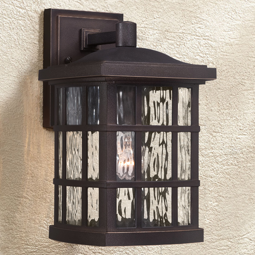 Quoizel Lighting Stonington Palladian Bronze Outdoor Wall Light by Quoizel Lighting SNN8408PN