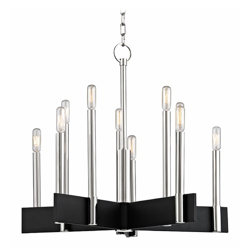 Hudson Valley Lighting Abrams Polished Nickel 10-Light Chandelier by Hudson Valley Lighting 8825-PN