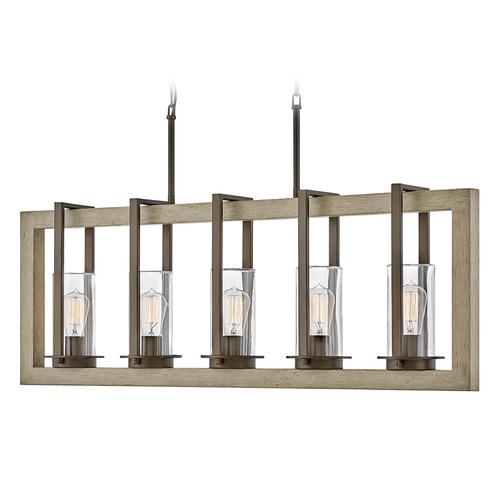 Hinkley Riverwood 5-Light Linear Chandelier in Warm Bronze by Hinkley Lighting 20035WB