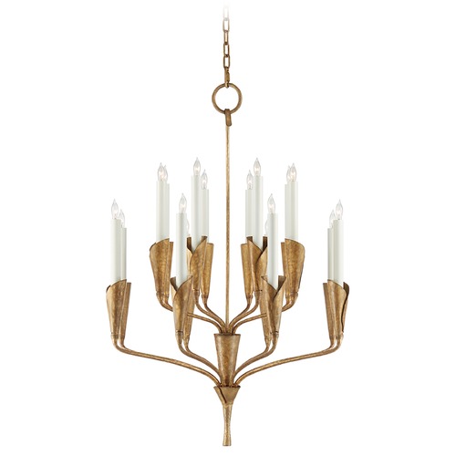 Visual Comfort Signature Collection Chapman & Myers Aiden Chandelier in Gilded Iron by Visual Comfort Signature CHC5501GI