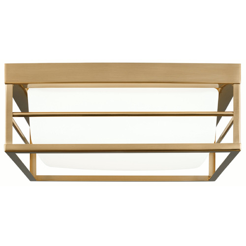 Visual Comfort Studio Collection Dearborn Satin Brass LED Flushmount Light