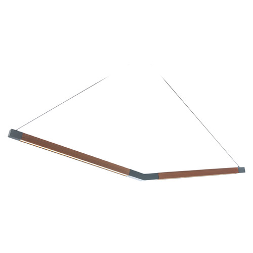 Bough Black & Dark Walnut LED Linear Light by Modern Forms