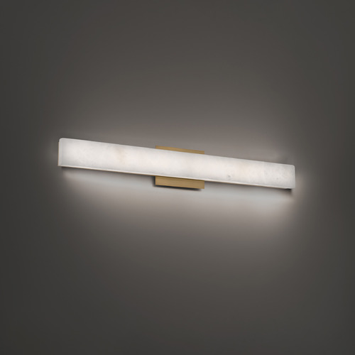 Modern Forms by WAC Lighting Modern Forms Lanza Aged Brass LED Vertical Bathroom Light WS-52427-AB