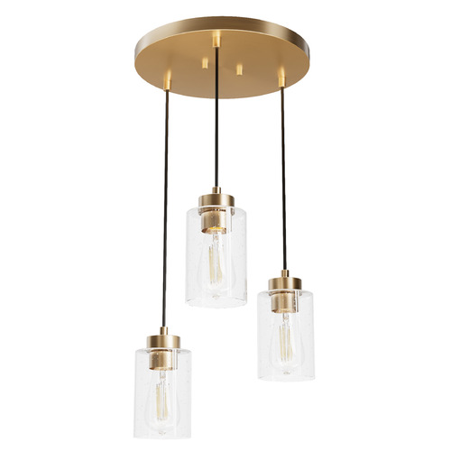 Hunter Fan Company Hartland Alturas Gold Multi-Light Pendant with Cylindrical Shade