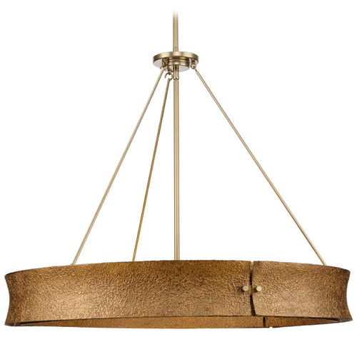 Progress Lighting Point Dume 5-Light Aged Brass Chandelier