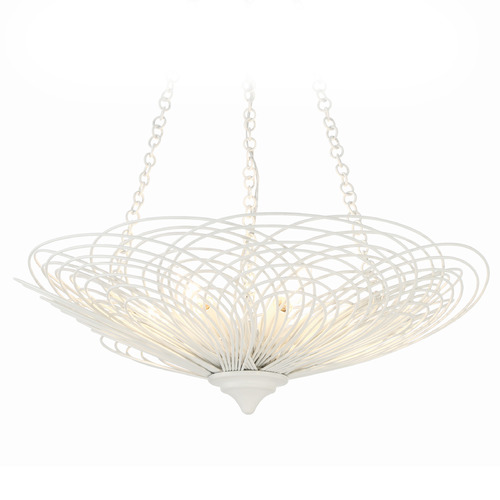 Crystorama Lighting Crystorama Lighting Doral Matte White Chandelier DOR-B7706-MT