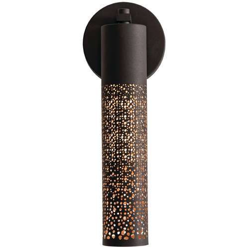 Afx Lighting Ash Black & Gold LED Sconce