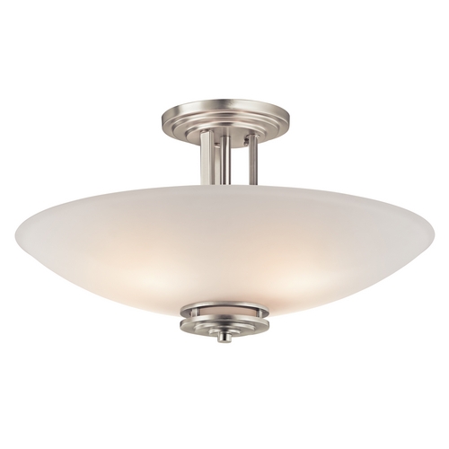 Kichler Lighting Hendrik 24-Inch Semi-Flush Mount in Brushed Nickel by Kichler Lighting 3677NI