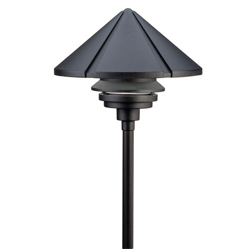 Large 1-Tier 120V Path Light in Textured Black by Kichler Lighting