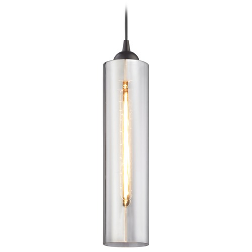 Design Classics Lighting Bronze Mini-Pendant with Smoke Glass 582-220 GL1652C