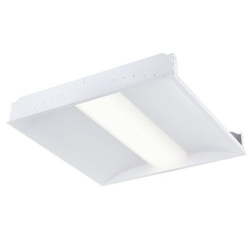 Recesso Lighting by Dolan Designs Recesso 30W 2x2 White LED Troffer with Emergency Backup 3500K 3900 LM TF01-2X2-30W-35E