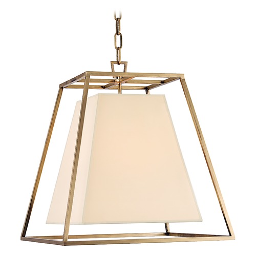 Hudson Valley Lighting Kyle 4-Light PendantSquare Shade - Aged Brass by Hudson Valley Lighting 6917-AGB