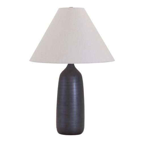 House of Troy Lighting House of Troy Scatchard Black Matte Table Lamp with Conical Shade GS100-BM