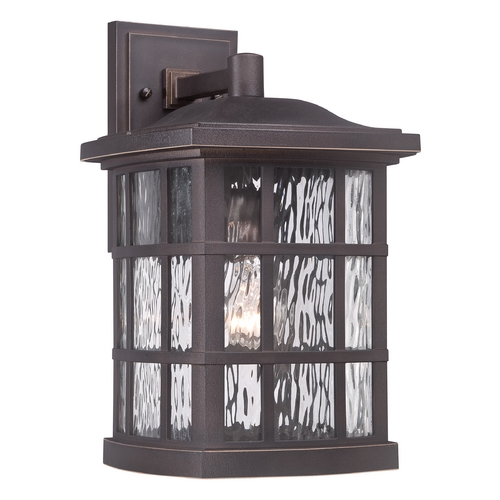 Stonington Palladian Bronze Outdoor Wall Light by Quoizel Lighting