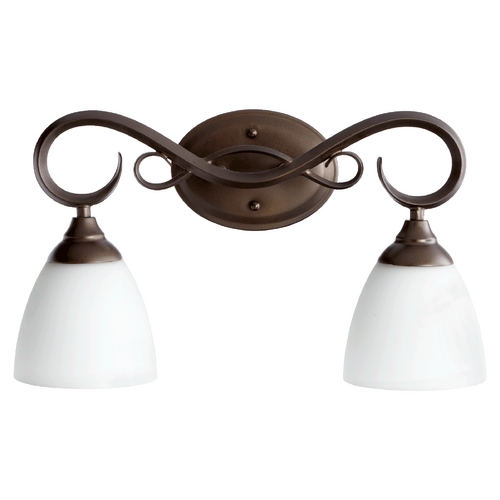 Quorum Lighting Powell Oiled Bronze Bathroom Light by Quorum Lighting 5108-2-86