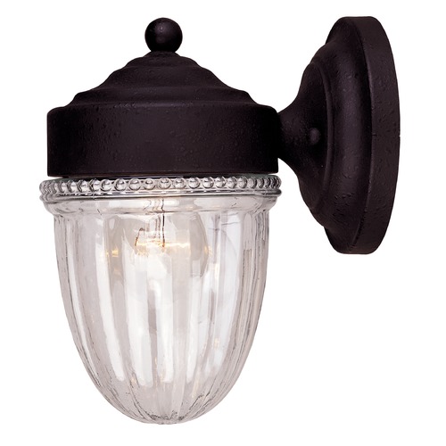 Textured Black Outdoor Wall Light by Savoy House