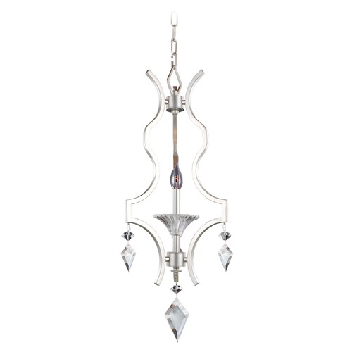 Allegri Florence 1-Light Chandelier in Tarnished Silver