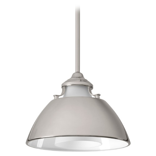 Progress Lighting Carbon Pendant in Polished Nickel by Progress Lighting P500013-104