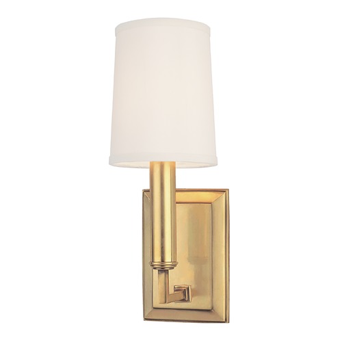 Hudson Valley Lighting Clinton Aged Brass Sconce by Hudson Valley Lighting 811-AGB