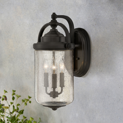 Willoughby 18.75-Inch Oil Rubbed Bronze Outdoor Wall Light by Hinkley Lighting