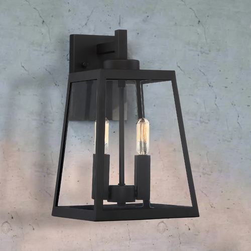 Halifax Matte Black Outdoor Wall Light by Nuvo Lighting