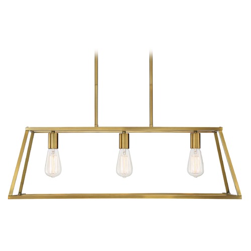 Savoy House Denton 3-Light Warm Brass Chandelier by Savoy House 1-326-3-322