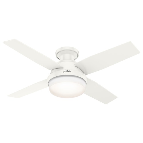 44-Inch Dempsey Fan in Fresh White by Hunter Fan Company