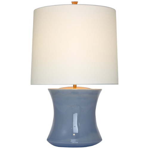 Visual Comfort Signature Collection Aerin Marella Accent Lamp in Polar Blue Crackle by Visual Comfort Signature ARN3660PBCL