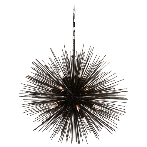 Visual Comfort Signature Collection Kelly Wearstler Strada Large Chandelier in Aged Iron by Visual Comfort Signature KW5072AI