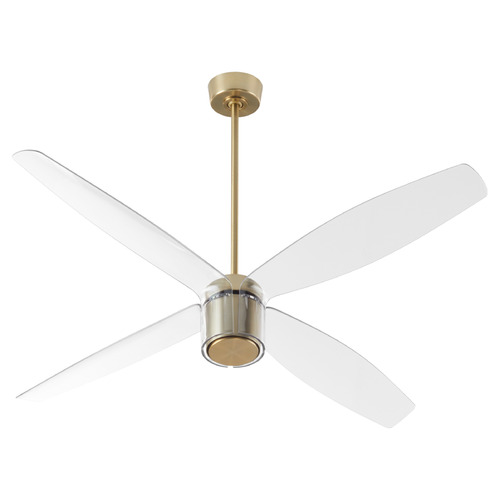 Oxygen Samaran Aged Brass Ceiling Fan Without Light
