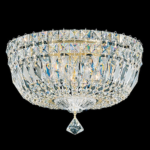 Schonbek Worldwide Lighting Petit Crystal Deluxe Aurelia Flushmount Light