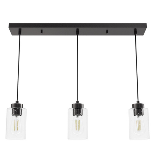 Hunter Fan Company Hartland Noble Bronze Multi-Light Pendant with Cylindrical Shade