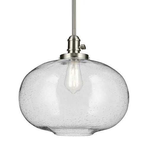 Kichler Lighting Avery 14.50-Inch Pendant in Brushed Nickel by Kichler Lighting 43911NI