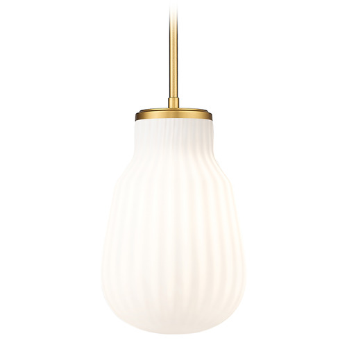Z-Lite Newbury Modern Gold Mini-Pendant Light with Bowl / Dome Shade