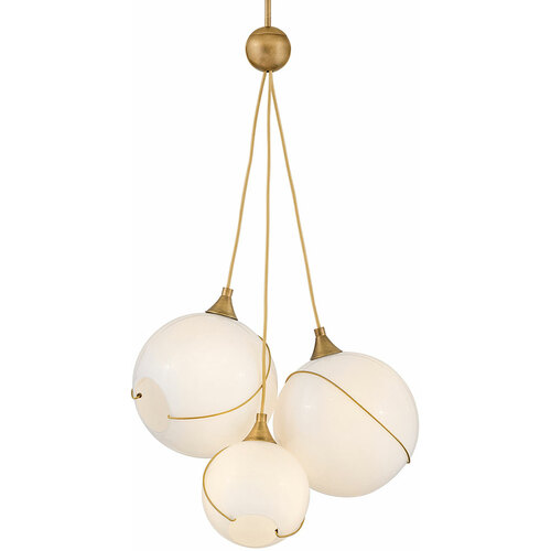 Skye 3-Light Pendant in Heritage Brass by Hinkley Lighting