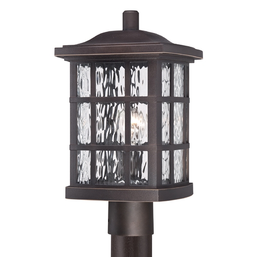 Stonington Palladian Bronze Post Light by Quoizel Lighting