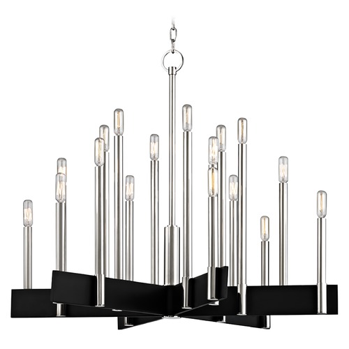 Hudson Valley Lighting Abrams Polished Nickel 18-Light Chandelier by Hudson Valley Lighting 8834-PN