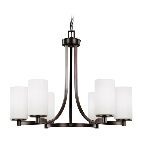 Generation Lighting Hettinger Burnt Sienna Chandelier by Generation Lighting 3139106-710