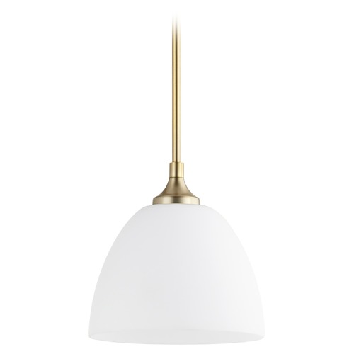 Enclave Aged Brass Mini Pendant by Quorum Lighting