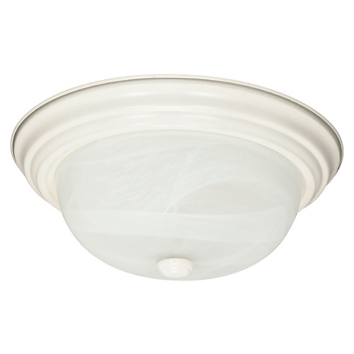 Textured White Flush Mount by Nuvo Lighting