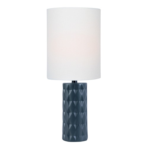 Delta Jet Black Table Lamp by Lite Source Lighting