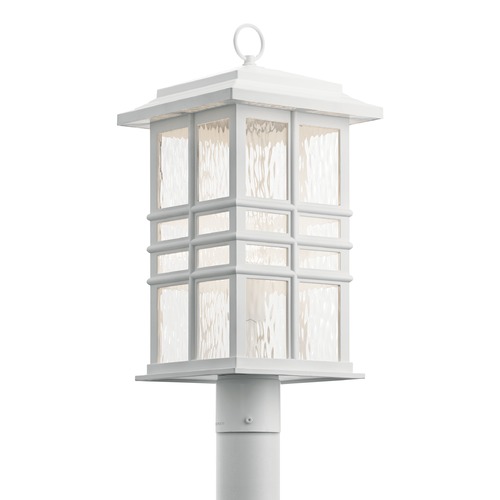 Kichler Lighting Beacon Square 20.50-Inch Textured White Post Light by Kichler Lighting 49832WH