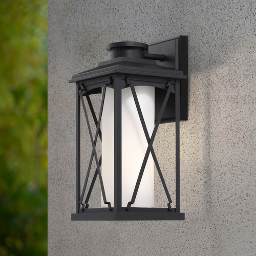 Lansdale Black Outdoor Wall Light by Minka Lavery