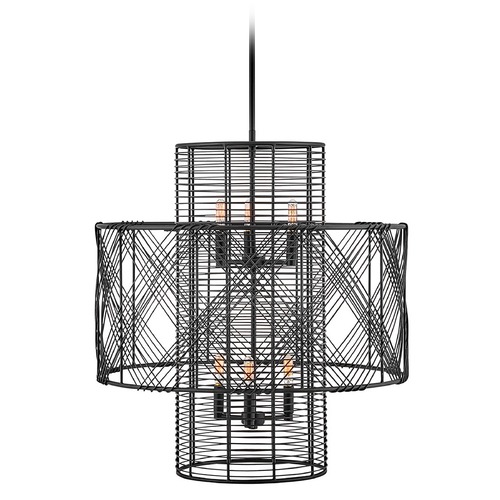 Nikko Medium Chandelier in Black by Hinkley Lighting